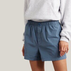 💙💖 NWT Skims Cotton Poplin Boxer Shorts in Harbor